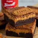 Gooey Biscoff Brownies