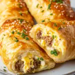 Cheesy Turkey Sausage Egg Breakfast Rolls