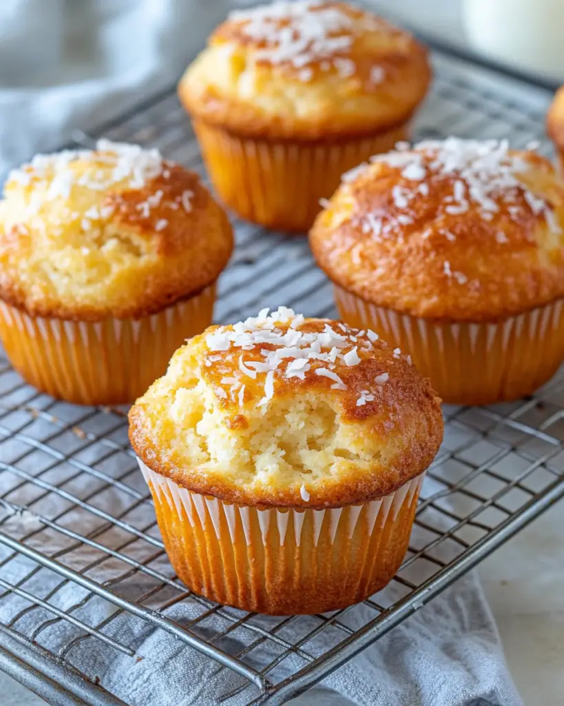 Coconut and Pineapple Cottage Cheese Muffins