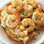 Cheesy Garlic Bread Shrimp Grilled Cheese
