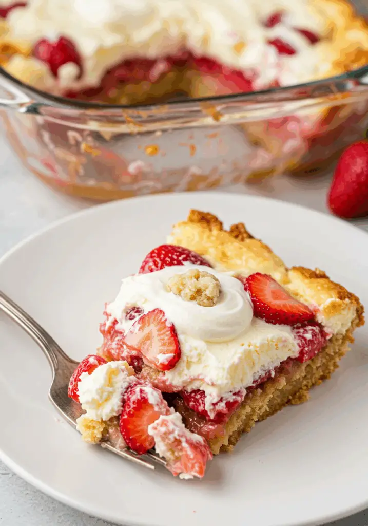 Strawberry Cheesecake Dump Cake