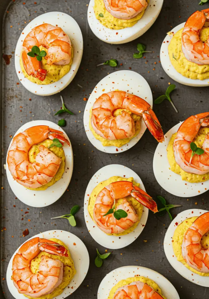Cajun Shrimp Deviled Eggs