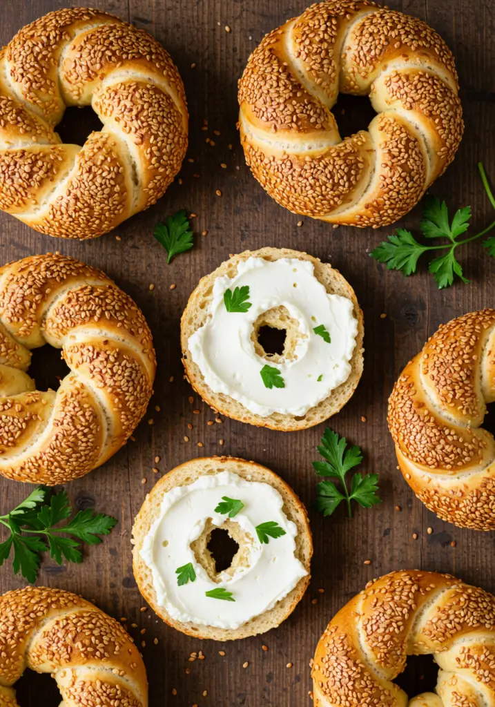 Fluffy Cottage Cheese Almond Flour Bagel