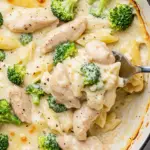 Keto Chicken Alfredo with Broccoli Bake