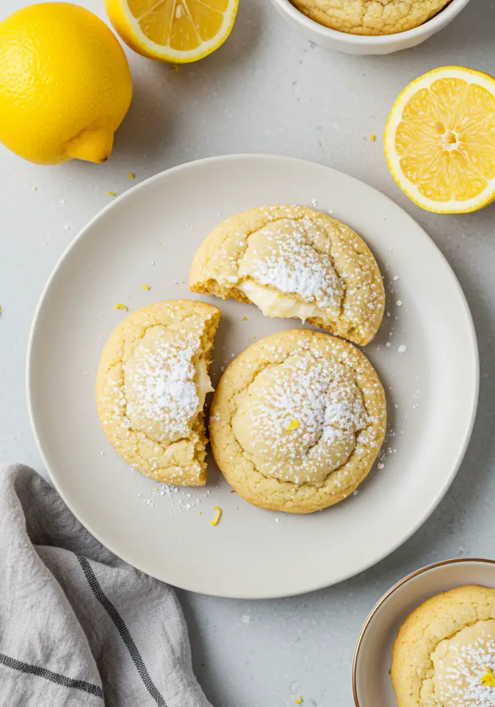 Zesty Lemon Cream Cheese Cookies