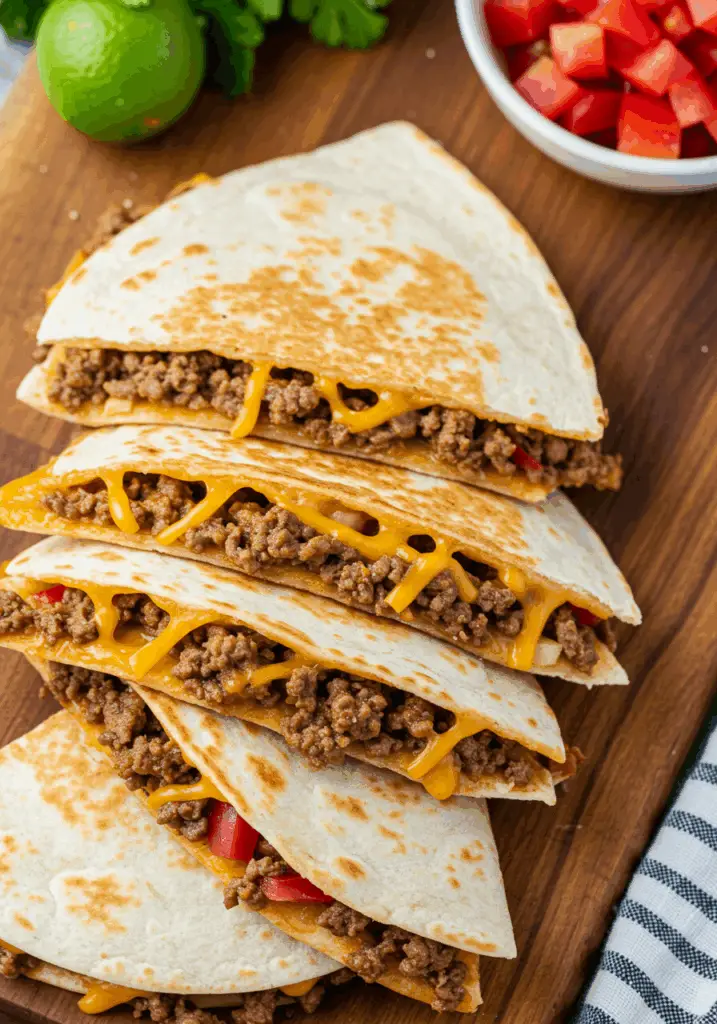 Ground Beef Quesadillas