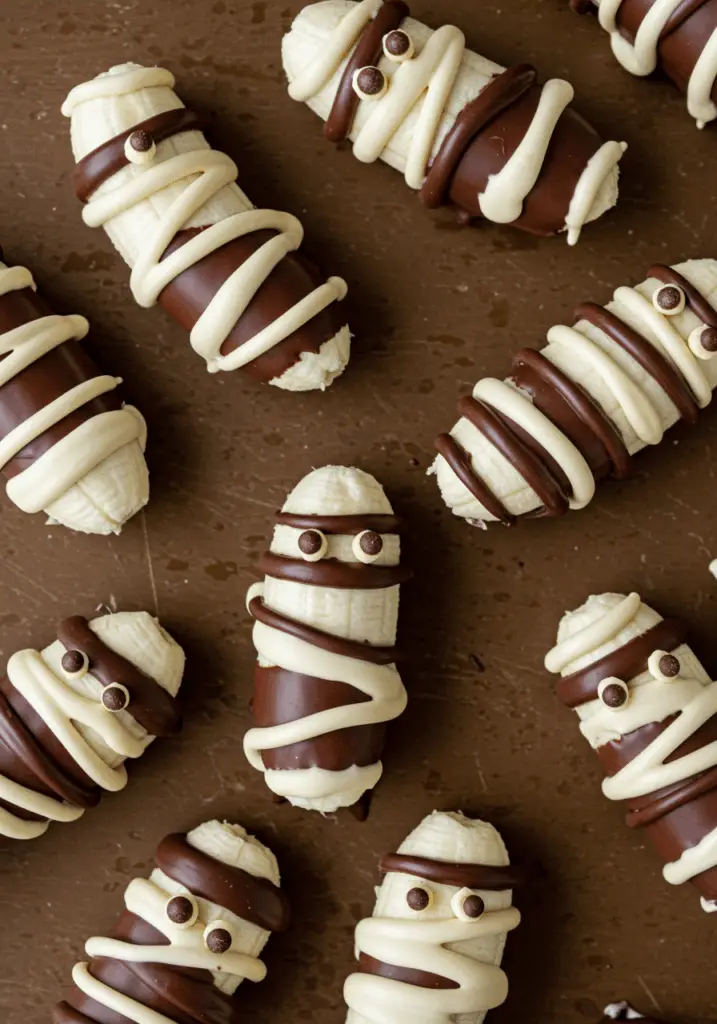 Chocolate Covered Banana Mummies
