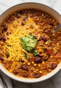 Cheesy Enchilada Chili
