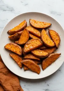 Cinnamon Maple Roasted Sweet Potatoes