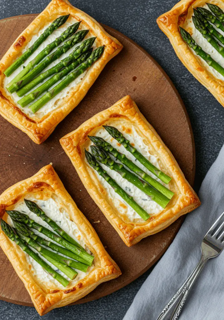 Asparagus Puff Pastry Tarts
