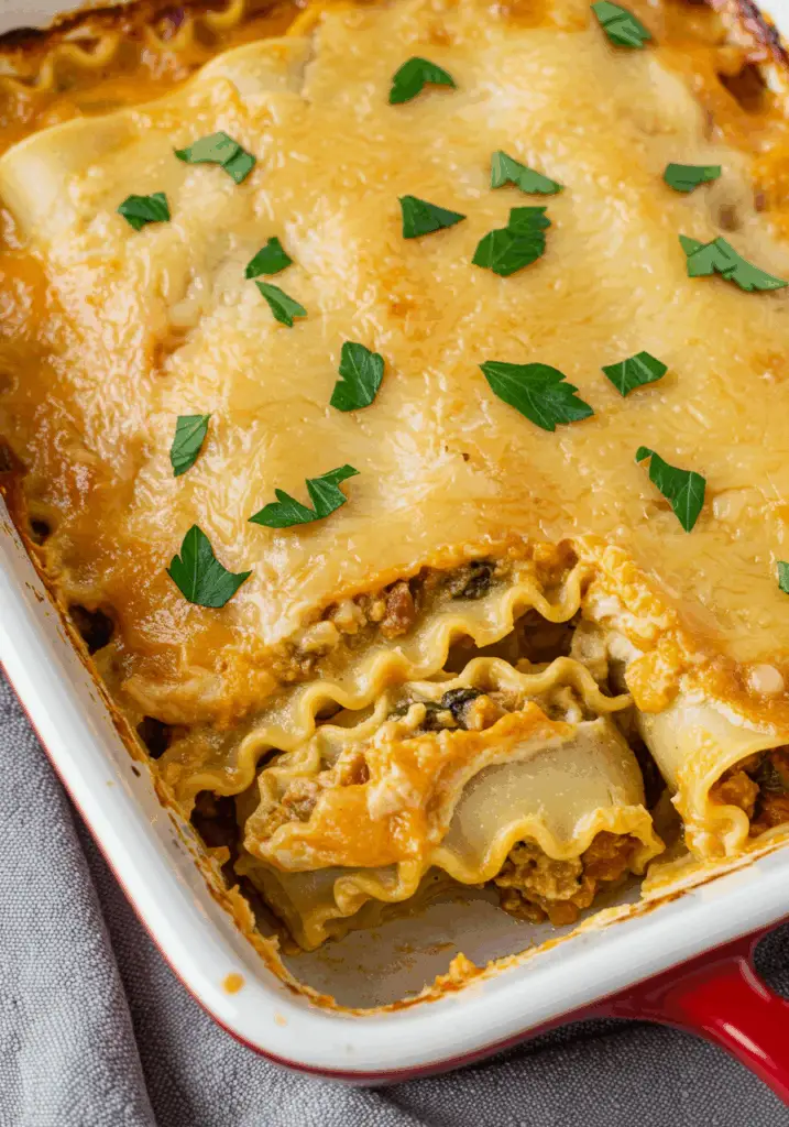 Creamy Butternut Squash Lasagna Roll-Ups