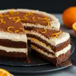 Chocolate Orange Cheesecake Layer Cake