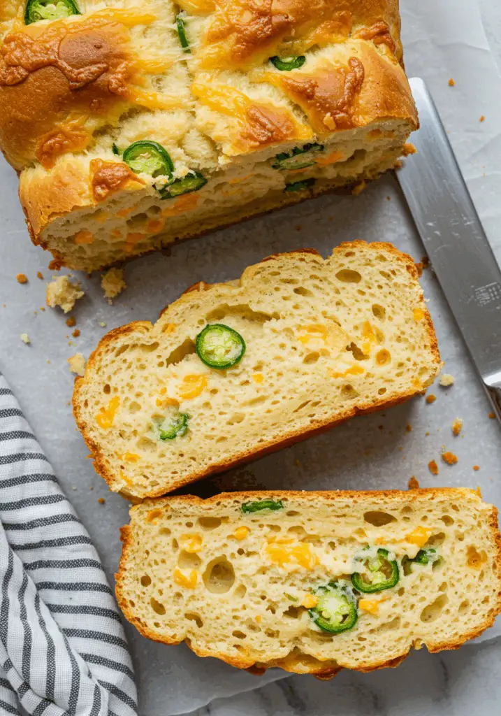 Garlic Herb Jalapeño Cheddar Bread