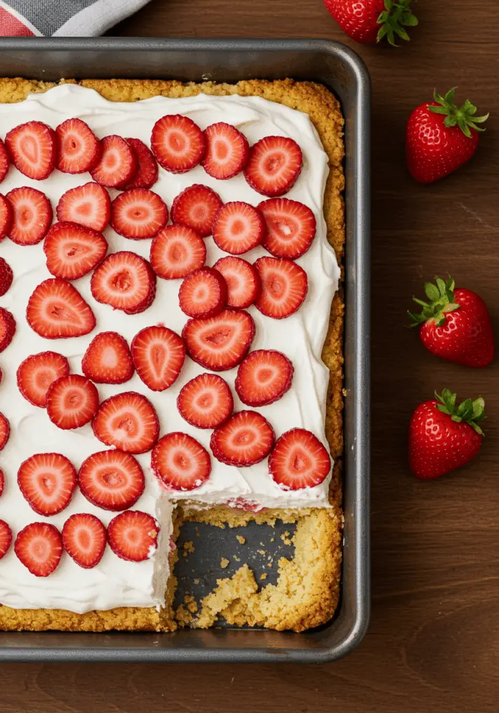 Slab Strawberry Shortcake