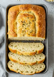 Rustic No Knead Rosemary Garlic Bread
