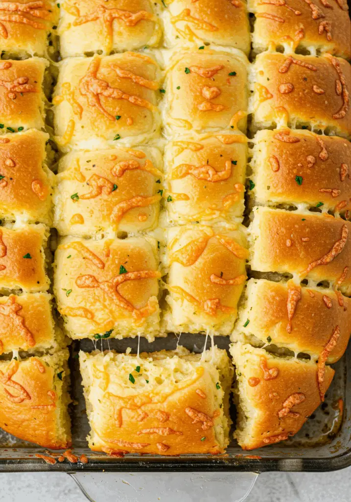 Cheesy Pull-Apart Garlic Bread