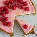 No-Bake Lemon Raspberry Cheesecake
