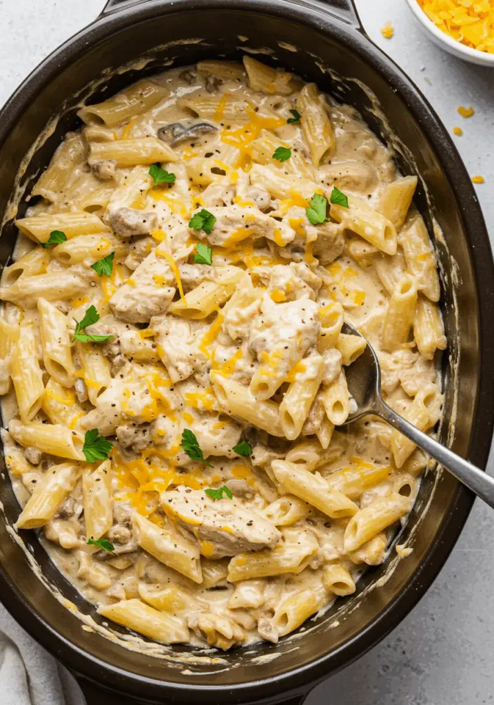 Crockpot Olive Garden Chicken Pasta