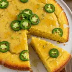 Spicy Jalapeño Cornbread with Sweet Lime Honey Glaze