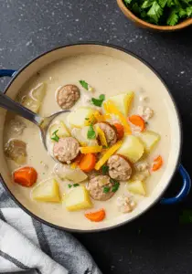 Creamy Turkey Sausage and Potato Soup