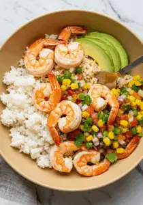 Tropical Shrimp Rice Bowl