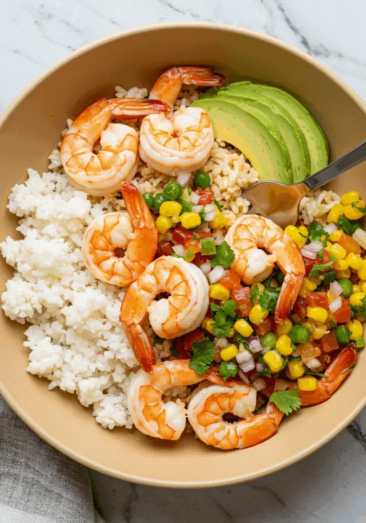 Tropical Shrimp Rice Bowl