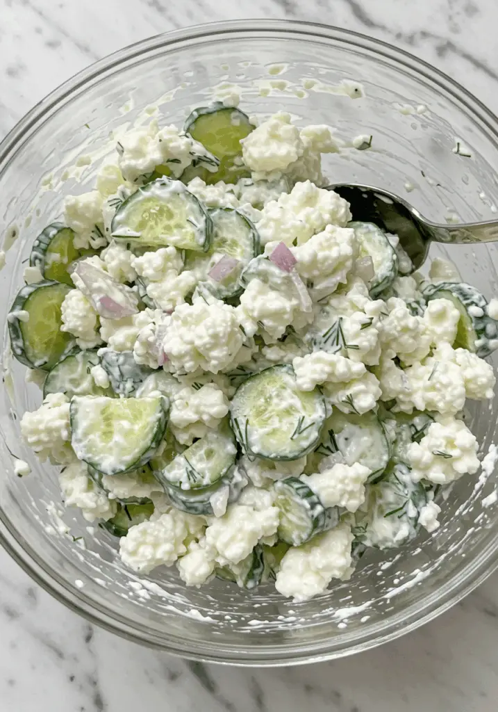 Cottage Cheese and Cucumber Salad