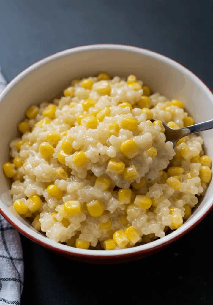 Hot buttered corn rice