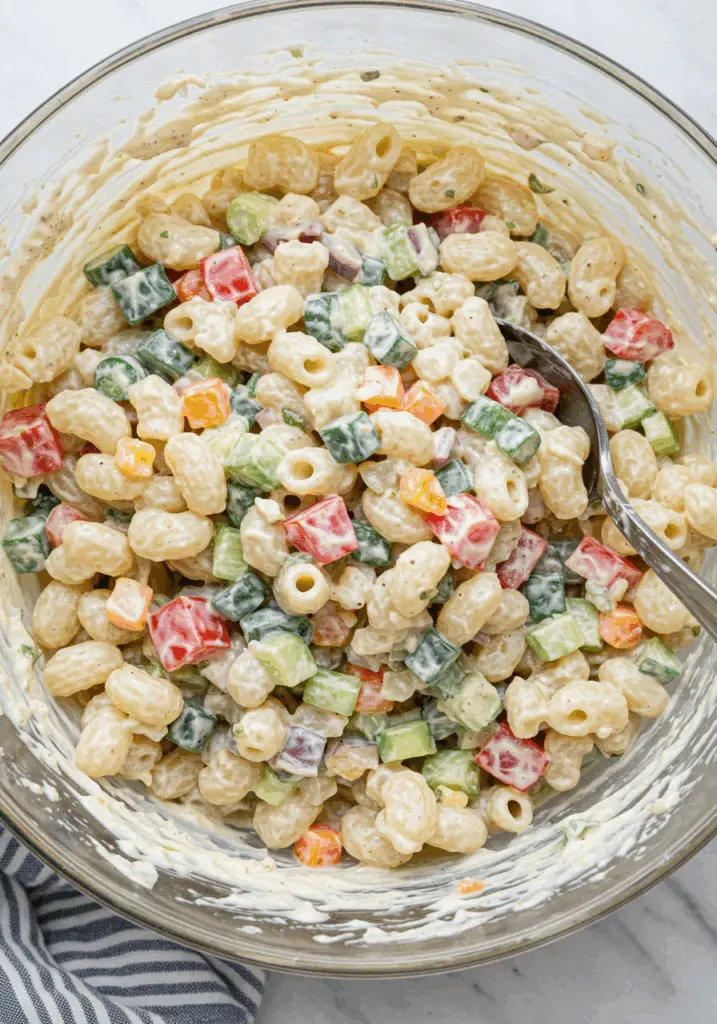 Healthy Creamy Pasta Salad