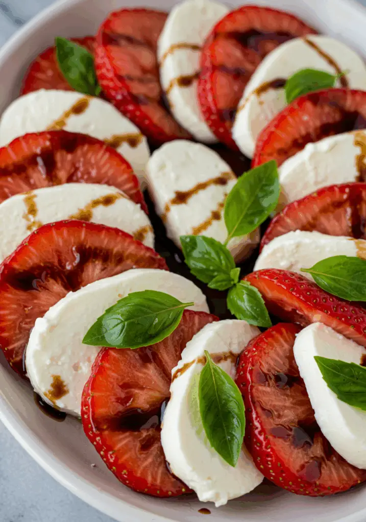 Balsamic Strawberry Caprese