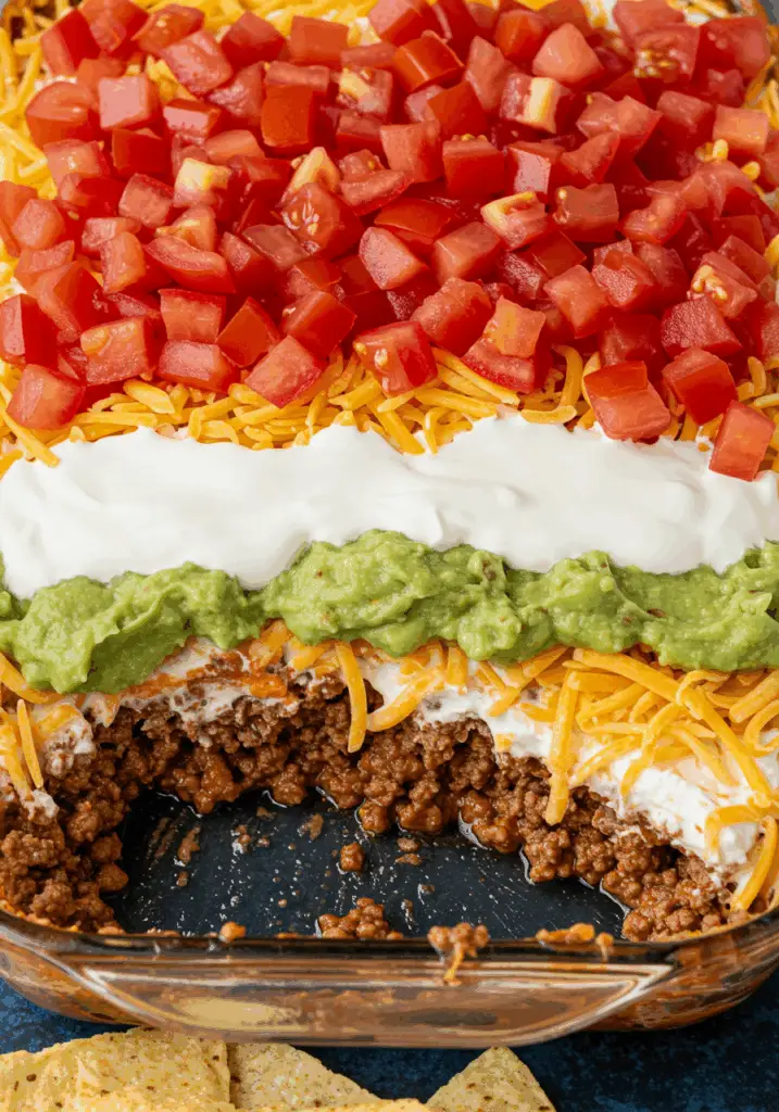 Patriotic 7 Layer Taco Dip
