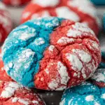 Patriotic Crinkle Cookies with a Butter-Rich Base