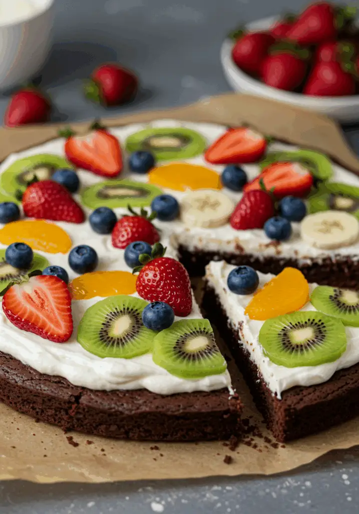 Brownie Fruit Pizza