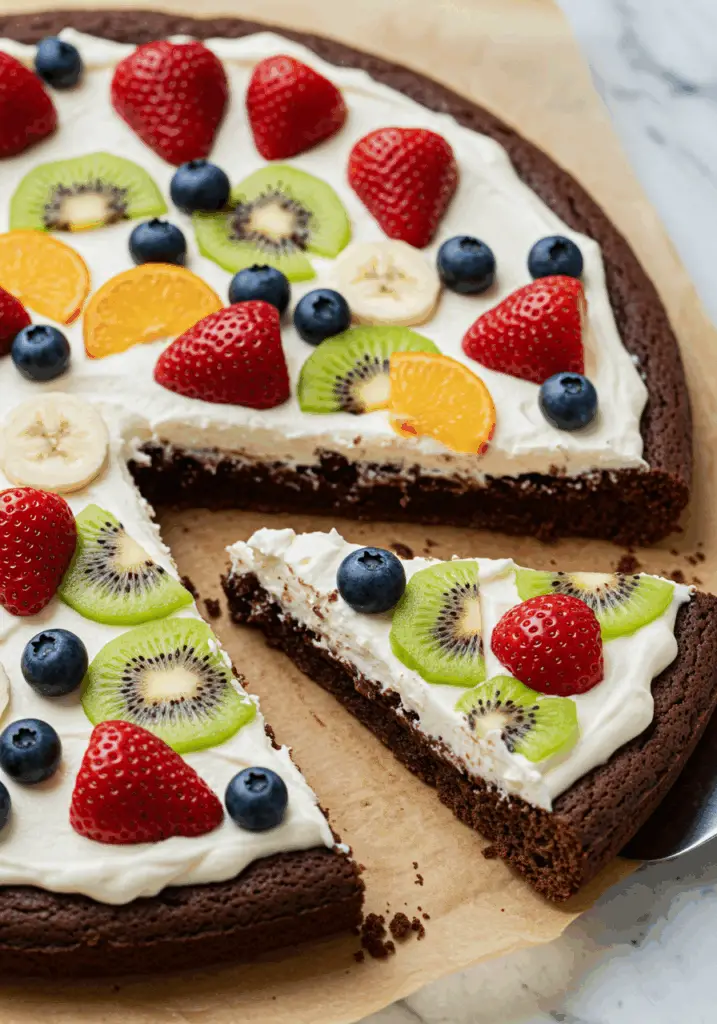 Brownie Fruit Pizza