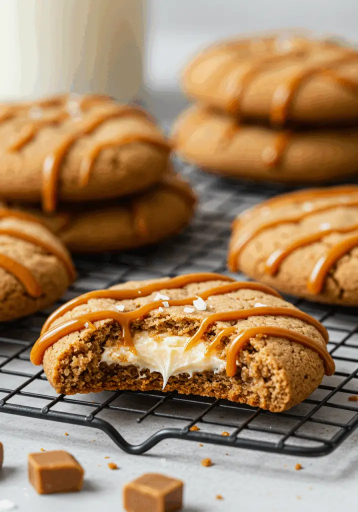 Salted Caramel Cheesecake Cookies