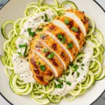 Zucchini Noodle Chicken Alfredo