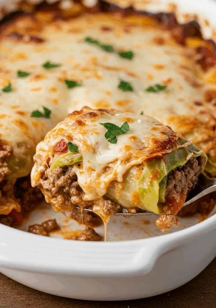 Italian Unstuffed Cabbage Roll Casserole