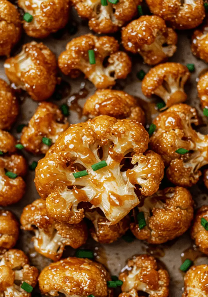 Sweet and Spicy Baked Cauliflower