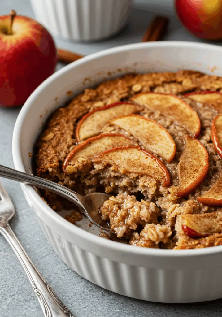 Amish-Style Apple and Cinnamon Baked Oatmeal