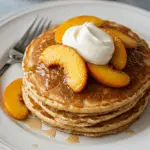Cinnamon Peach Pancakes