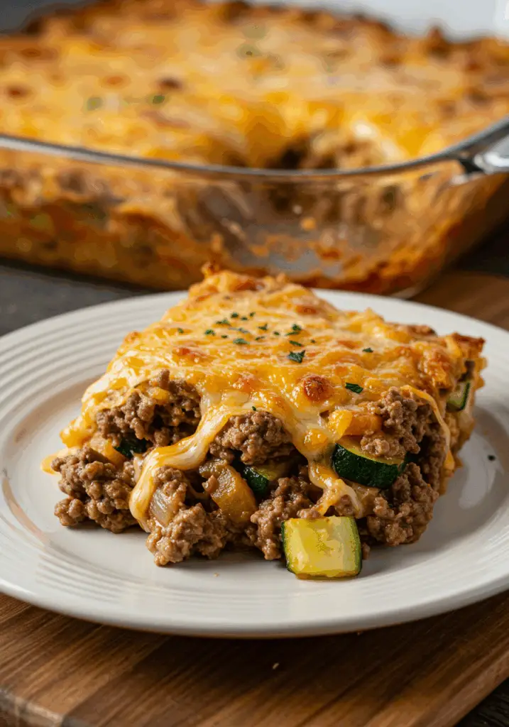 Ground Beef Zucchini Casserole