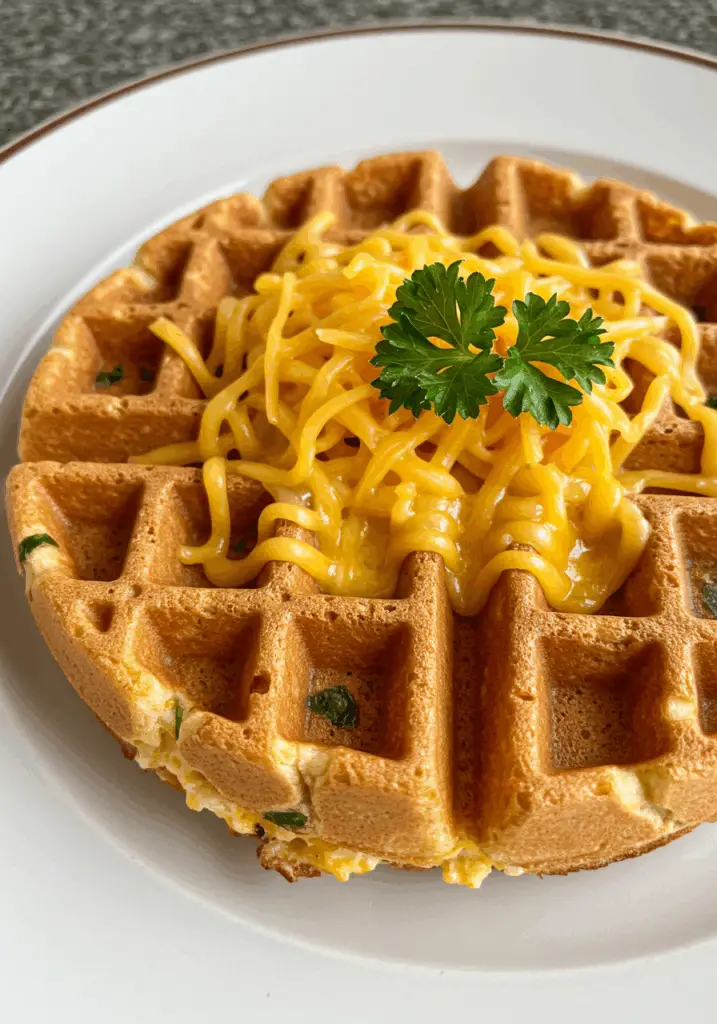 Low Carb Egg & Cheese Chaffle