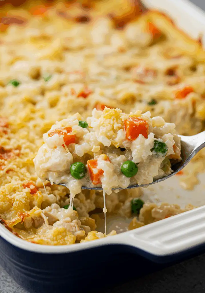 Healthy Chicken Cauliflower Rice Casserole