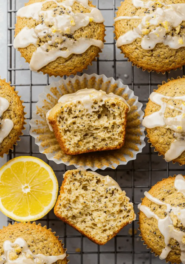 Lemon Chia Oat Muffins