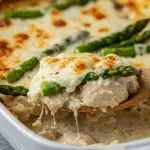 Chicken Casserole with Asparagus and Mozzarella