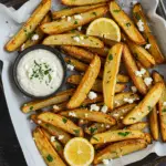 Greek Feta Fries with Feta Cheese