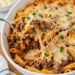 Philly Cheesesteak Pasta Bake