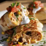 Air Fryer Southwest Chicken Burritos