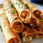 Baked Cream Cheese Chicken Taquitos