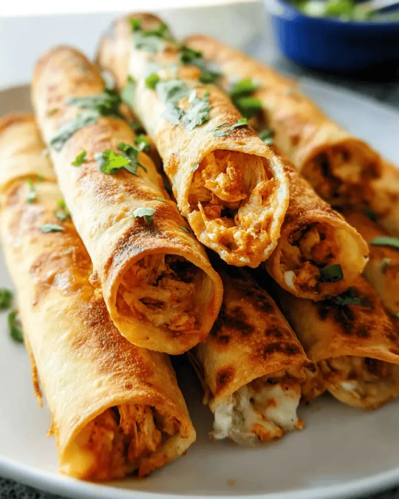 Baked Cream Cheese Chicken Taquitos